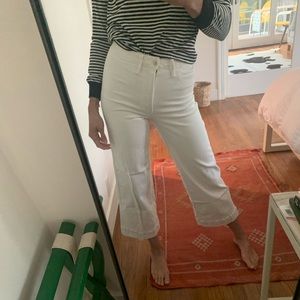 Madewell wide leg crop pant
